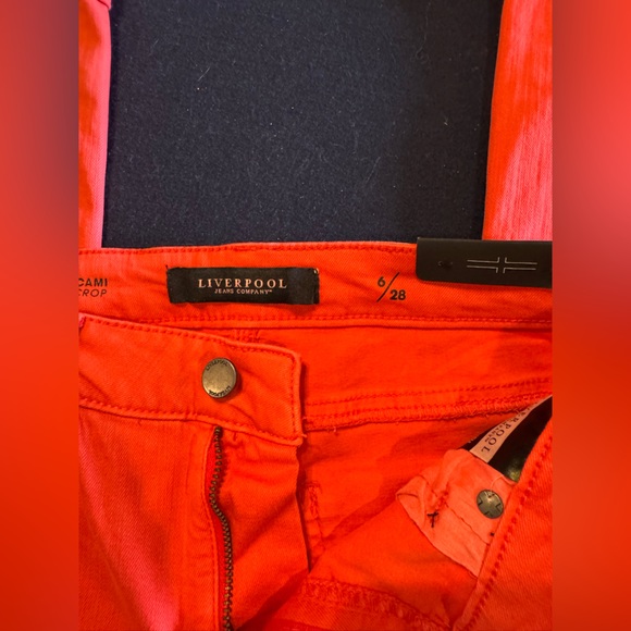 Liverpool Coral Women Capri Cropped Jeans 6/28 - Picture 4 of 7